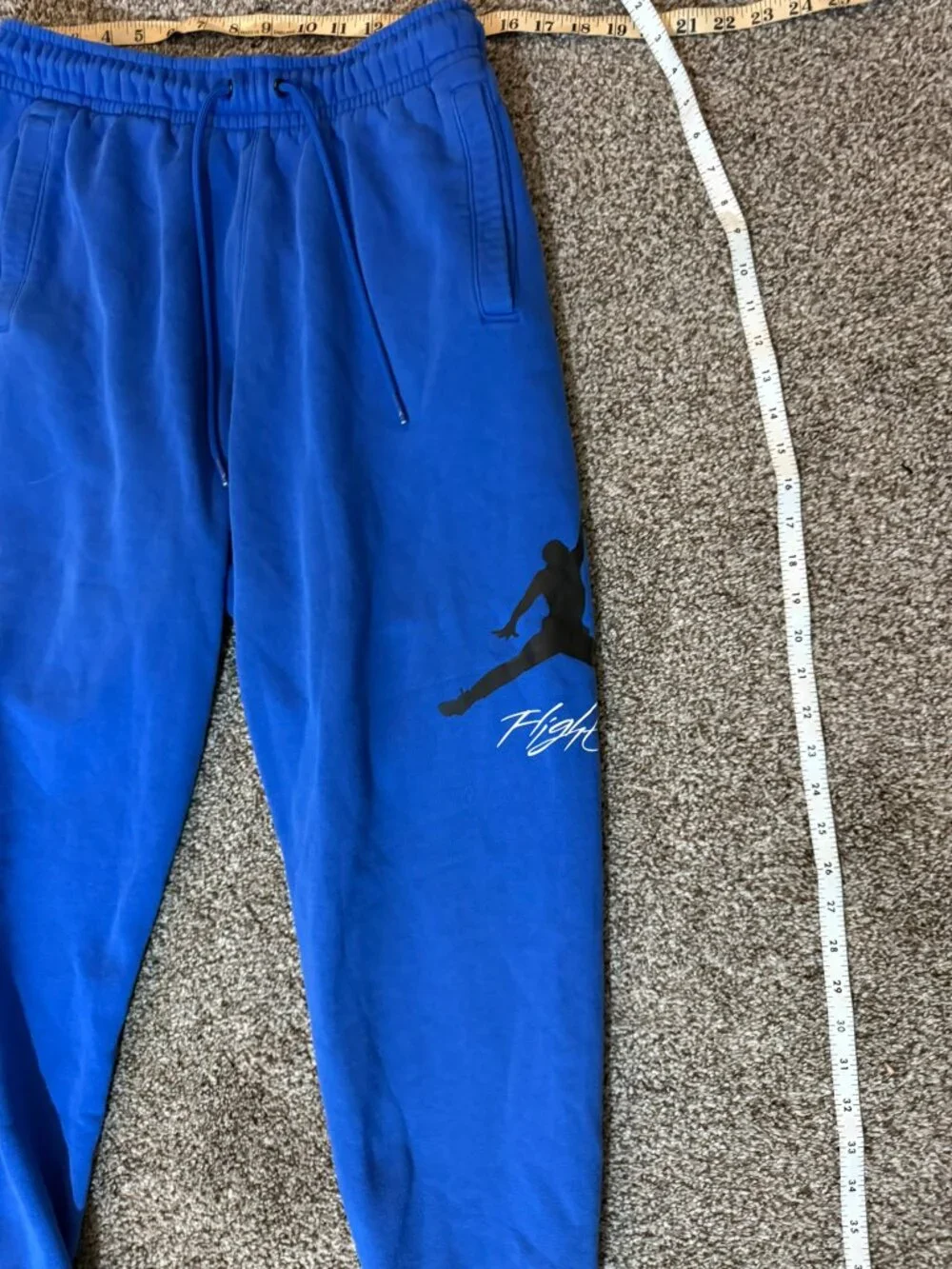 Jordan Flight Blue Sweatpants Joggers Jumpman Mens Size Medium